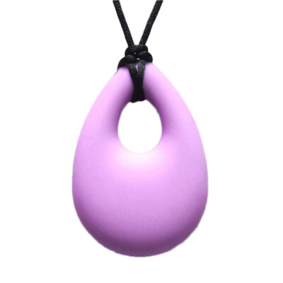 

Teardrop Pendant Baby Kids Teething Bite Chew Necklace Soft Silicone Teether Toy