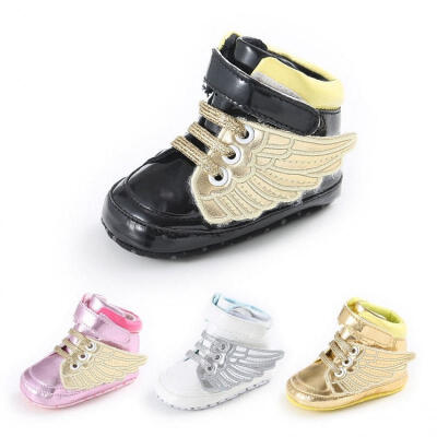 

Baby Shoes 0-18 Month PU Leather Wing Breathable Boy&Girl Toddler First Walkers Crib Shoes