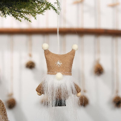 

Christmas Ornament Plush Doll Cute Old Men Faceless Doll Hanging Pendant Decorations Christmas Gift Home Party Xmas Decoration
