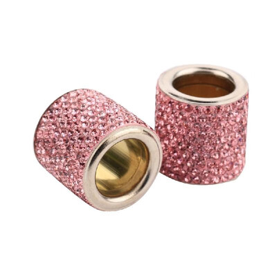

Car Headrest Collars 2pcs Crystal Car Seat Headrest Decoration Charms for Auto Car Truck SUV Vehicle
