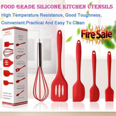 

New 5 Piece Chef Craft Silicone Kitchen Tool&Utensil Set Cooking Utensils