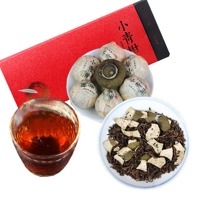 

Ripe Puer Small Green Mandarin Court Old Orange Tea 12 Gift Boxes Dried Tangerine Peel Tea