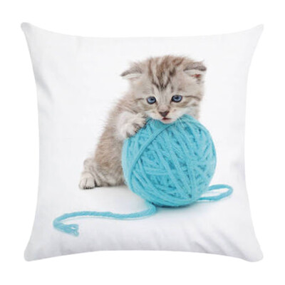 

Animal Cat Pillow Case Pet Cushion Cover For Home Decor Pillowcase