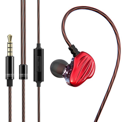 

Double moving ring headphones Fengge F6 subwoofer mobile phone headset