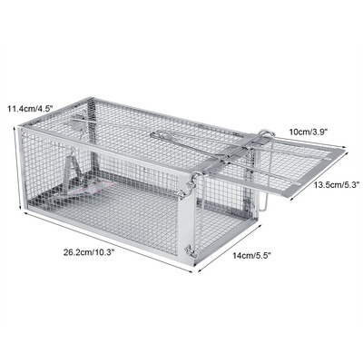 

Greensen 26214114cm Rat Trap Cage Small Live Animal Pest Rodent Mouse Control Bait Catch Rat Trap Mouse Trap Cage