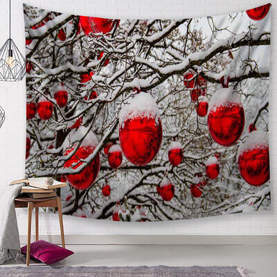 

Siaonvr Christmas Tapestry Santa Print Wall Hanging Tapestry Art Home Decor