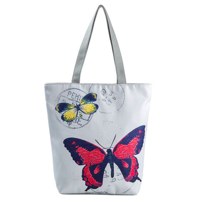 

Tailored Casual Canvas Tote Handbag Women Cartoon Unicorn Printed Shoulder Bag