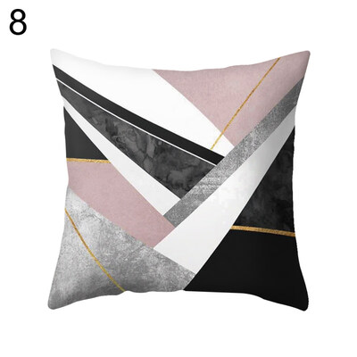 

Simple Geometry Square Cushion Cover Throw Pillow Case Home Sofa Car Bed Decor
