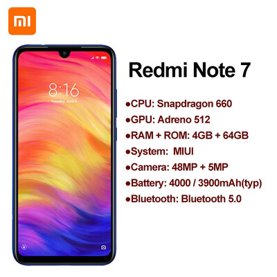 

Global Version Xiaomi Redmi 7 3GB RAM 32GB ROM Snapdragon 632 Octa core 4G Mobile phone 626 inch 12MP 2MP Dual Rear Camera