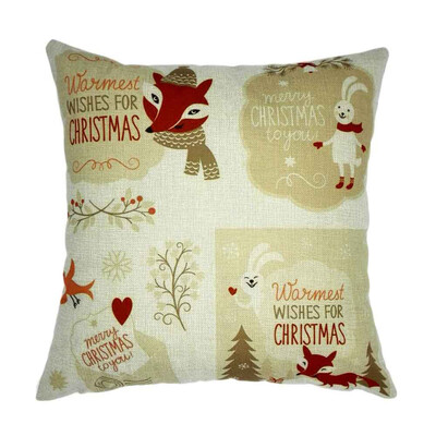 

Siaonvr Xmas Christmas Sofa Bed Home Decoration Festival Pillow Case Cushion Cover