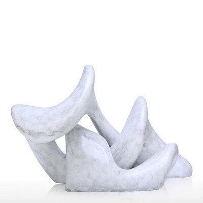 

Valley Sculpture Abstract Resin Sculpture Decorative Modern Art Originally Designed Marble Texture Abstract Table Top Accent Home