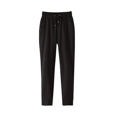 

New Trousers For Women Solid Candy Color Long Loose Harem Pants Women Slim Elastic Chiffon Trousers NV1