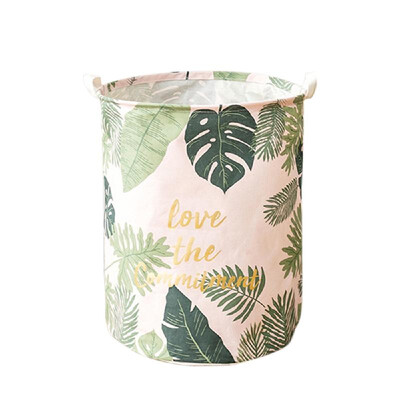 

Laundry Basket Organizer with Rope Handles Folding Cylindric Storage Bin Laundry Hamper for Kids Toy Clothes