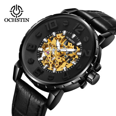 

Augustus OCHSTIN hollow leather waterproof mens automatic mechanical watch mens watch