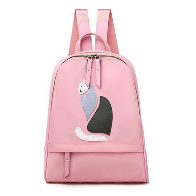 

Cute Cat Casual Backpack Women Teens Girl Travel Oxford Student School Bag