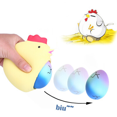 

Tailored Surprise Hen Laying Starry Rainbow Eggs Creative Squeeze Relieve Stress Toy