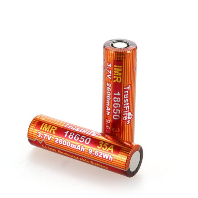 

TrustFire 2PCS IMR 18650 Battery 3500mAh 37V 20A High-Rate Rechargeable Li-ion Battery for LED Flashlight