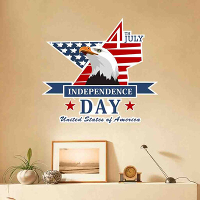 

Toponeto Independence Day July 4 Vinyl DIY Wall Sticker Decals Home Decor Bedroom