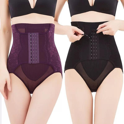 

High waist nine 9-breasted belly pants postpartum ladies body hips corset thin waist thin belly corset shaping underwear color