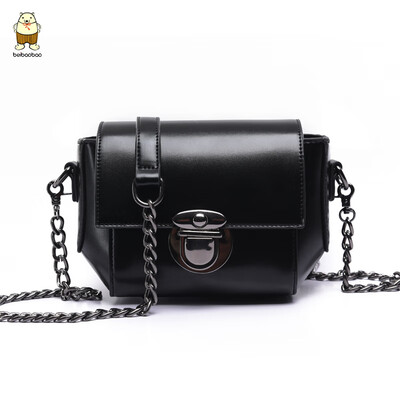

New small bag woman 2019 new mini oblique satchel girl bag ins super hot fashion chain single shoulde