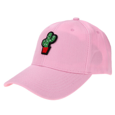 

Unisex Cactus Embroidery Baseball Cap Snapback Hat Hiphop Cap Adjustable