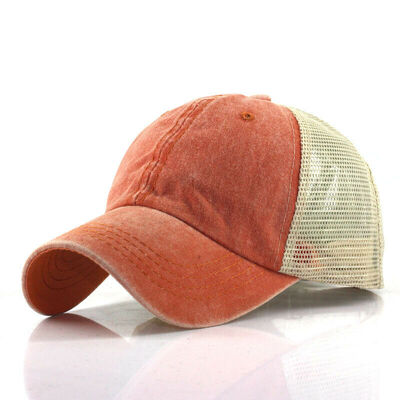 

Vintage Baseball Cap Men Adjustable Distressed Trucker Snapback Hat Unisex