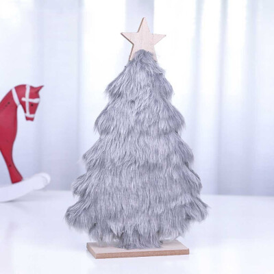 

〖Follure〗Wooden Mini Christmas Tree Desktop Ornaments Merry Christmas Party Decor