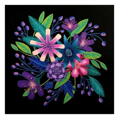 

5D DIY Full Drill Square Diamond Painting Flower Cross Stitch Embroidery