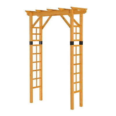 

84" Wooden Garden Arbor Arch Trellis Squared