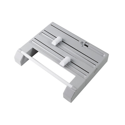 

6 in 1 Kitchen Storage Shelf Aluminum Film Plastic Wrap Cutter Rack