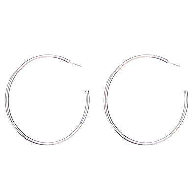 

Earrings for Women Wholesale High Quality best gift plated Smooth Circle Jewelry silvergold