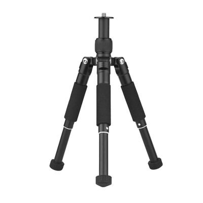 

Aluminum Alloy Mini Tripod 3-position Adjustment Telescopic Bracket 38 Inch Screw Max Height 323cm for DSLR ILDC Phone Action C