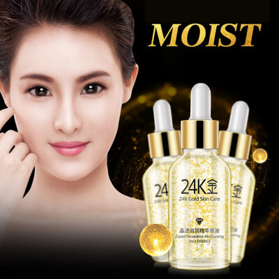 

24K Gold Crystal Clear Moisturizing Essence Liquid Water Nourishing Moisturizer Essence Skin Care Products 30ml