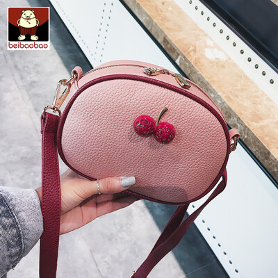 

Cherry bag women 2019 new Joker girls small satchel texture foreign style small round bag ins tide