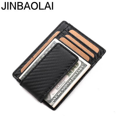 

Tailored Men Antimagnetic Carbon Fiber Card Package Leather Document Set Credit Card Set