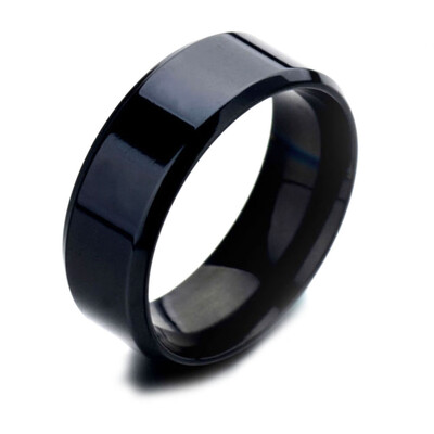 

Titanium Ring Men Wedding Ring Simple Silver Black Gold Stainless Steel Rings Women Men Jewelry