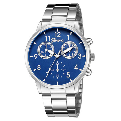 

Gobestart Fashion Geneva Women Stainless steel Watch Leisure Ladies quartz wristwatch