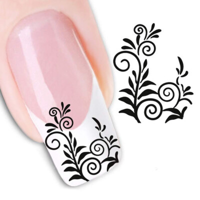 

Toponeto Womens DIY Nail Sticker Water Transfer Stickers Finger Nail Art Decals