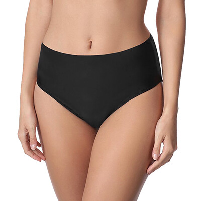 

Saidsome Women Sexy Solid Mid Waist Beach Bikini Bathing Swimwear Brief Trunks