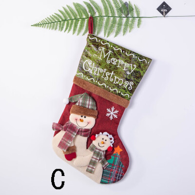 

Siaonvr Christmas Stockings Mini Socks Santa Candy Gift Bag Christmas Tree Decorations