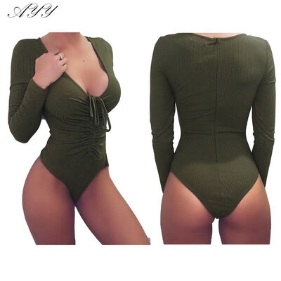 

Womens PLUS SIZE Long Sleeve Stretch Bodysuit Ladies Leotard Body Top Tshirt