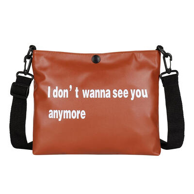 

Fashion PU Leather Crossbody Bags Large Capacity Women Letter Shoulder Bags