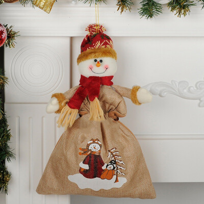 

Lovely Christmas Candy Bags Stockings Santa Claus Sock Gift Bag Kids Xmas Decoration Christmas Tree Christmas Ornament