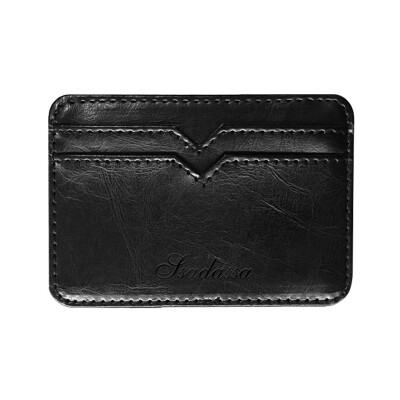 

Tailored Fashion Mens Leather Business Card Holder Bank Card Package Change Wallet