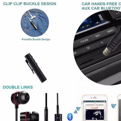 

Mini Bluetooth V42 Receiver Wireless Hands-free Car Aux Audio Adapter