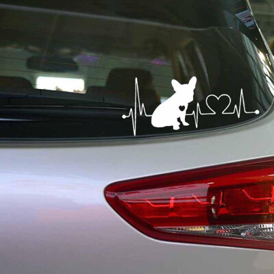 

Tailored Love Dogs Camper Travel Hiker Camper Heartbeat Vinyl Car Sticker