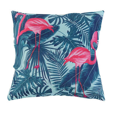 

Pink Bird Pillow Case Cotton Linen Vintage Cushion Cover Sofa Decor