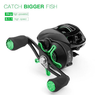 

121 Ball Bearings Baitcasting Fishing Reel with 8KG Magnetic Braking Force 811 Gear Ratio Smooth CNC Metal Spool Left Right Fis