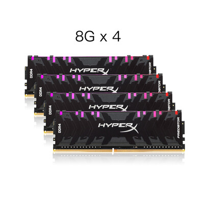 

HyperX Kingston Technology Predator Black 32GB Kit of 4 DDR4 2933MHz RGB RAM Gaming Memory with Infrared Sync Technology Memory
