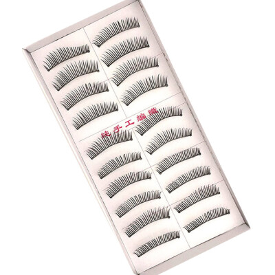 

Tailored 10 Pairs Double False Eyelashes Natural Thick Crossed Bare Makeup